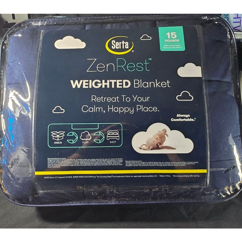 Serta 15lb weighted blanket